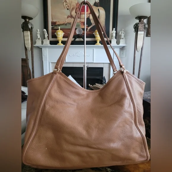 Tory Burch Tan Leather Tote Bag - Picture 2 of 9